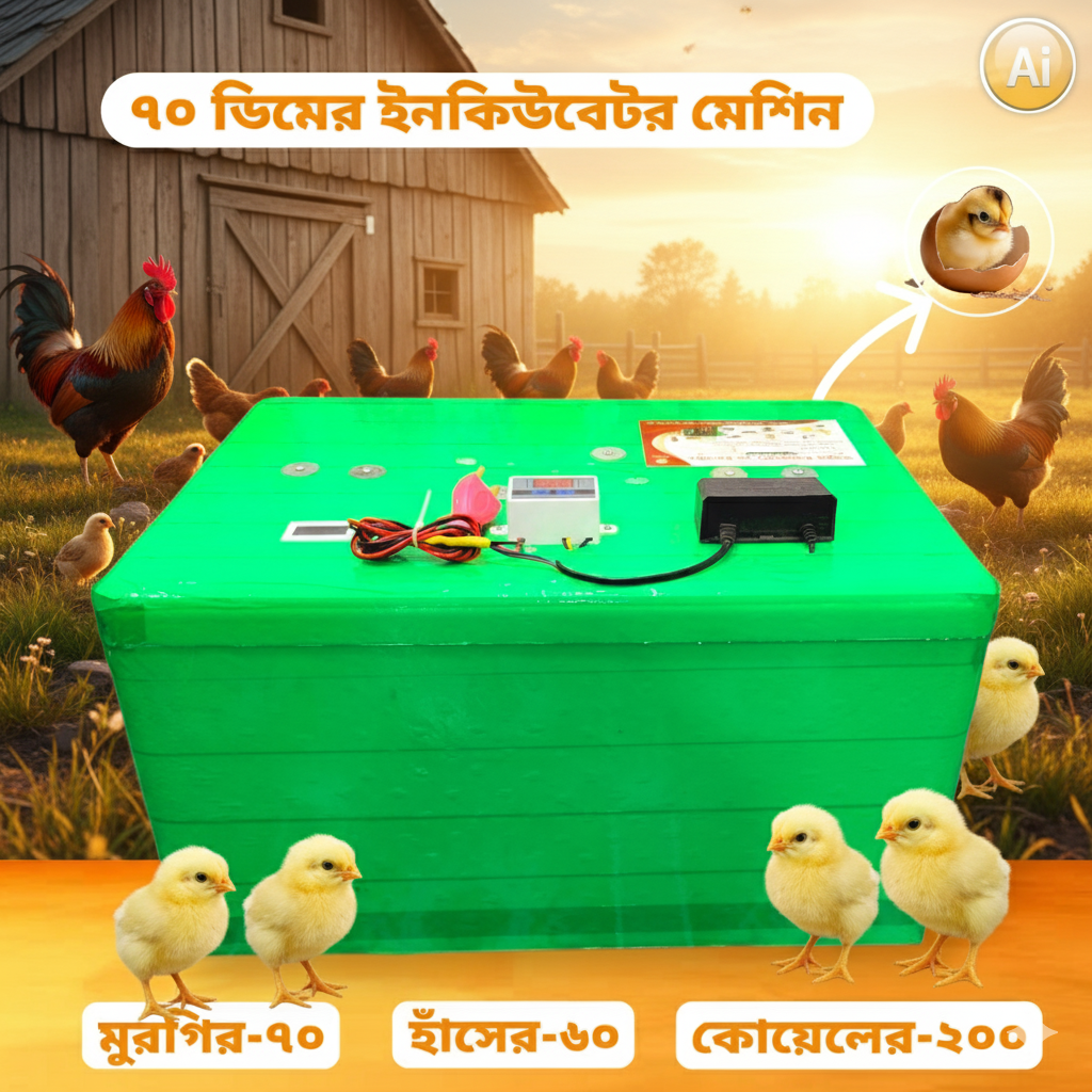 70 Egg Hatching Incubator Machine